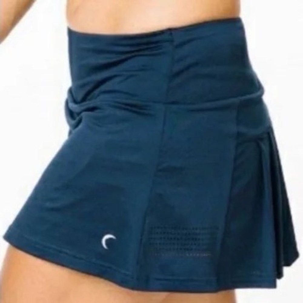 Zyia Active Navy Blue Chill Clubhouse Skort pleated size xl tennis activewear